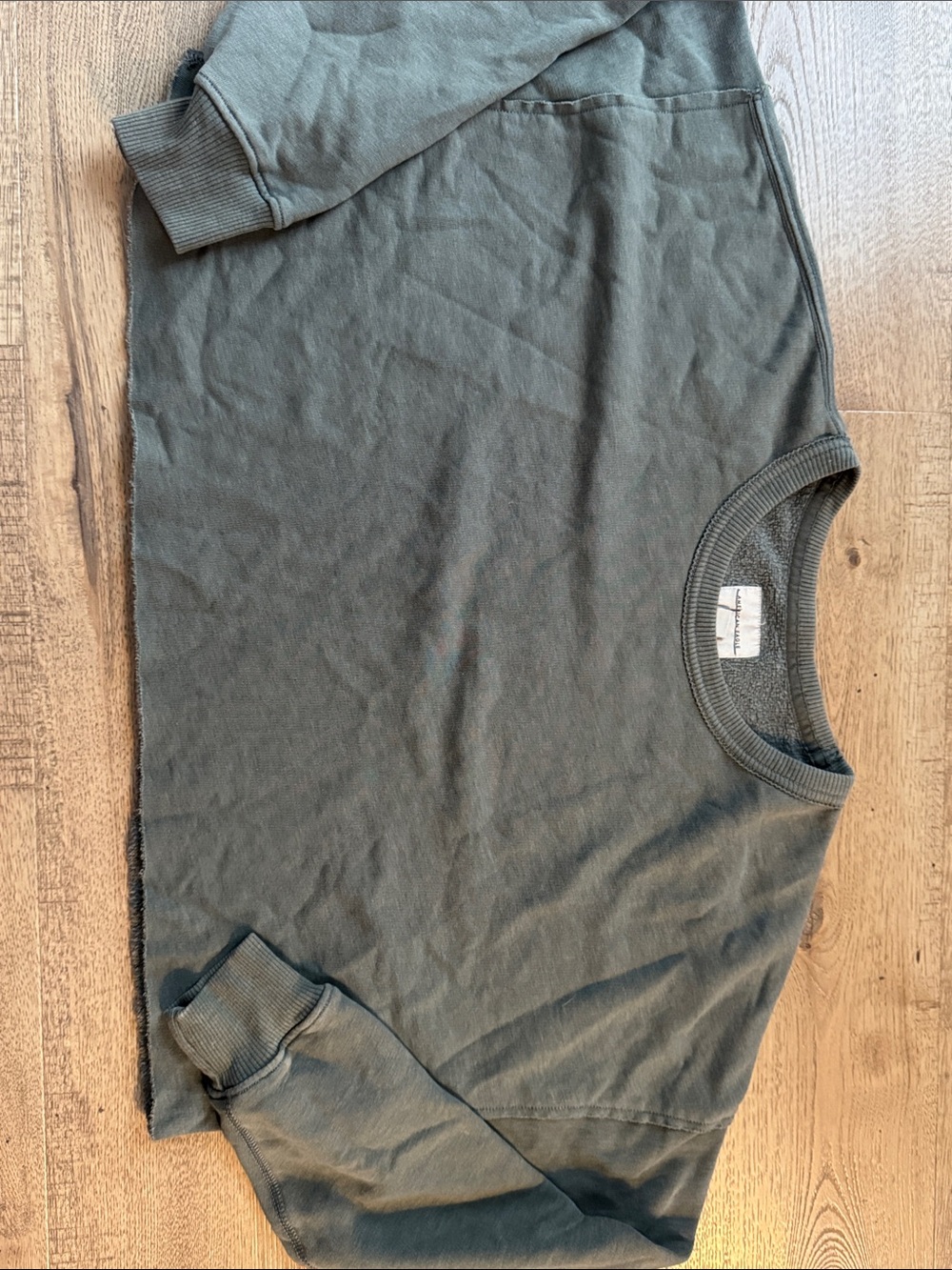 American Eagle Outfitters Olive Crewneck Pullover Sweatshirt